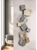 Gilde wandreliëf, "Cubes", metaal, antracietkleurig, Productafbeelding-voorbeeld 2