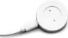 A white circular smartwatch charger with a white USB cable attached, shown against a white background. Podgląd zdjęcia produktu