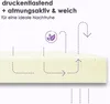 A close-up of a mattress with diagrams illustrating airflow and comfort. Produktbild-Vorschau