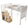 Letto a castello Merax 90x200cm con scale e appendiabiti, Anteprima dell’immagine prodotto 10
