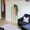 DanDiBo Blumenhocker Metall Gold Eckig 100 cm Blumenständer Produktbild-Vorschau 3