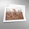 Poster - Poster ohne Rahmen - Zuckerrohr Wiese Boho - 40x40 Produktbild-Vorschau 3