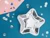 Papierový tanier v tvare hviezdy 23 cm sada 6 ks strieborný Náhľad obrázku produktu 2