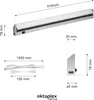 LED Unterbauleuchte Küche schwenkbar 91cm Aluminium 3000K Produktbild-Vorschau 6