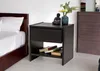 Nachttisch Holz Nachtkonsole Buche wenge 40 x 33 cm CAMPINO Produktbild-Vorschau 2
