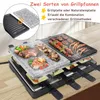 LARS360 Raclette gril s přírodním grilovacím kamenem a Náhled obrázku produktu 3