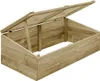 A wooden cold frame with the lid open, shown against a white background. Náhľad obrázku produktu