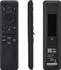 Three views of a black remote control for a Samsung TV. Produktbild-Vorschau