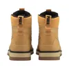A pair of tan Puma boots shown from the back. Podgląd zdjęcia produktu