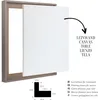 Monframe Schattenfugenrahmen XXL 60x120 cm - Grau - Produktbild-Vorschau 4