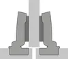 A diagram showing a hinge mechanism for cabinets. Produktbild-Vorschau
