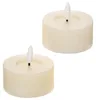 LED Teelichter 7x6cm mit Timer Wachs 2 Stück Creme / Produktbild-Vorschau 4