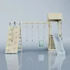 OutdoorToys Spielturm Kiruna aus Holz in Blau Babyschaukel Produktbild-Vorschau 6