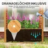 Outsunny Hochbeet Pflanzkasten mit Rankgitter, Gebogendach Produktbild-Vorschau 6