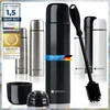Borraccia thermos a doppia parete nera 500 ml Anteprima dell’immagine prodotto 1