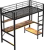 Letto a soppalco Sweiko 90x200 cm, con usb e presa di Anteprima dell’immagine prodotto 6