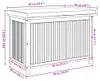 vidaXL Outdoor-Kissenbox 90x50x60,5 cm Massivholz Akazie Produktbild-Vorschau 8