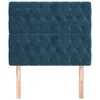 vidaXL Kopfteile 2 Stk. Dunkelblau 100x7x78/88 cm Samt - Produktbild-Vorschau 3