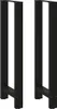 vidaXL Gambe tavolo bar nero 2 pezzi 40x(110-111) cm Anteprima dell’immagine prodotto 8