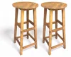 Set di 2 sgabelli da bar in legno di acacia, ca. 34 x 34 x Anteprima dell’immagine prodotto 2