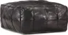 vidaXL Pufa czarna 60 x 60 x 30 cm Prawdziwa kozia skóra Podgląd zdjęcia produktu 4