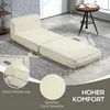 HOMCOM Bodensofa 2-in-1 Klappbar Schlafsofa mit Kordoptik Produktbild-Vorschau 5