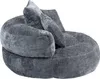 Sweiko Lazy Sofa Durable Comfort Lounger fotel z wysokim Podgląd zdjęcia produktu 15