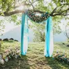Mousseline de soie rideau de mariage arc draperie tissu, Voir les images du produit 3