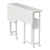 Klaptafel / bijzettafel Maclean, wit, mobiel, 100 x 73 cm, Productafbeelding-voorbeeld 6