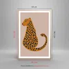 Gerahmtes Poster - Rahmen in heller Eiche - Panther Grafik Produktbild-Vorschau 5
