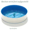 Aufstellbecken Ø 2,00 x 0,90 m Folie blau 0,6mm Produktbild-Vorschau 4
