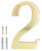 KOTARBAU® Huisnummer 3D nummer 2 messing 20 cm deurnummer Productafbeelding-voorbeeld 3