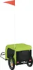 vidaXL Přívěs na jízdní kolo Dogs Green and Black Oxford Náhled obrázku produktu 7