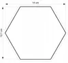 Cookie Master Hexagon Keksform Geometrische Formen 14cm Produktbild-Vorschau 2