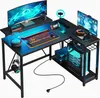 Five Stars® L-förmiger Gaming Schreibtisch - Computertisch Produktbild-Vorschau 1