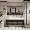 Set di mobili da bagno Lavabo in pietra sinterizzata Anteprima dell’immagine prodotto 2