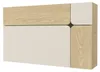 Wandschreibtisch mit 3 Türen – Beige und Natur – LYNATO Produktbild-Vorschau 3