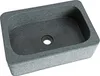 Waschbecken Naturstein Basalt ca. 45x30x15 cm Waschtisch Produktbild-Vorschau 1
