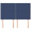 Kopfteile 4 Stk. Blau 72x5x78/88 cm Stoff Produktbild-Vorschau 3