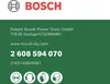 A business card or contact information card for Bosch Power Tools. Podgląd zdjęcia produktu