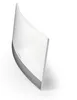 A white, curved object with a gray textured strip along the bottom edge, presented against a white background. Anteprima dell’immagine prodotto