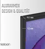 Close-up of a black picture frame with dimensions indicated. Náhled obrázku produktu