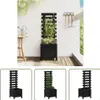 The Living Store Pflanzkübel Rankhilfe Schwarz 39x39,5x114 Produktbild-Vorschau 1