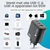 Siltcon® GaN USB-C Schnellladegerät 65W – 3 Ports mit 2m Produktbild-Vorschau 12