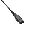 A close-up shot of a black power cable connector. Náhľad obrázku produktu