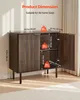 Mobile bar per caffè, tavolo bar scanalato di metà secolo Anteprima dell’immagine prodotto 3