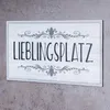 Wandbild 40x20cm Lieblingsplatz Spruch Deko Wandschild Bild Produktbild-Vorschau 3
