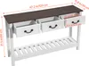 Vevor Stolik Konsolowy Wąski 120 Cm Rustykalny Z Szufladami Podgląd zdjęcia produktu 8
