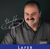 A man in a chef's uniform with a signature and logo. Produktbild-Vorschau