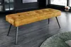 riess-ambiente Design Sitzbank BOUTIQUE 100cm senfgelb Samt Produktbild-Vorschau 5